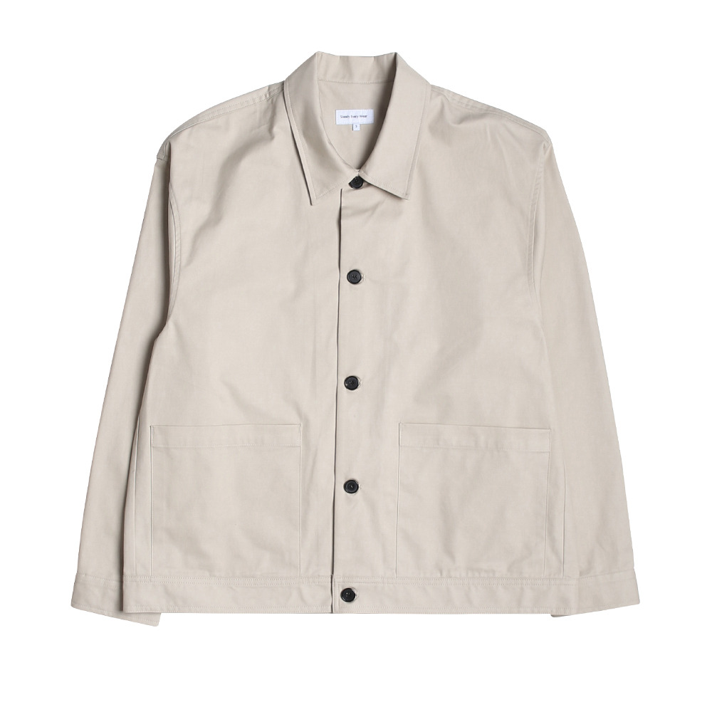 [Steady Every Wear]  Relaxed Cotton Jacket Beige