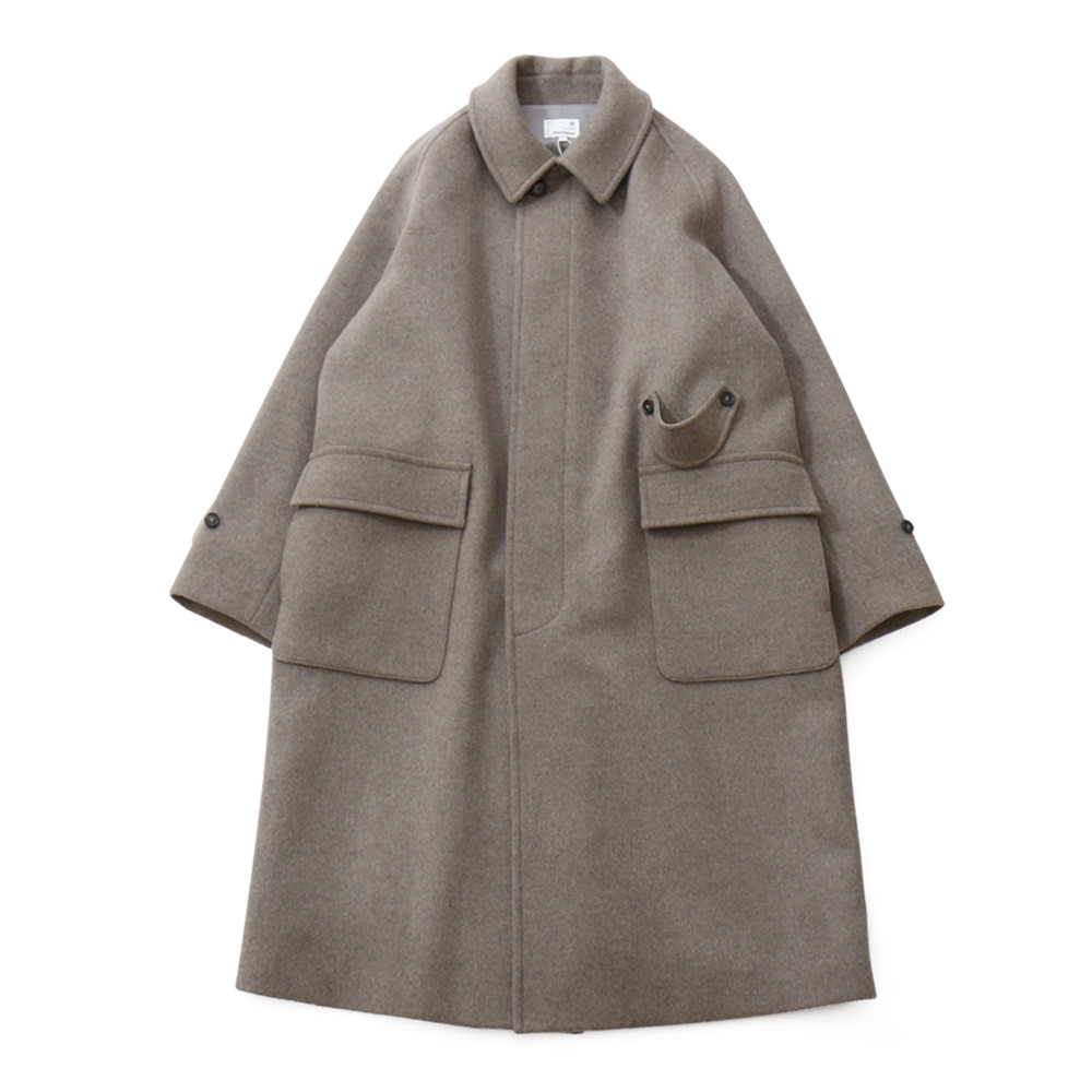 [Horlisun]  20FW Winterport Wool Long Coat Seasonal Grey Beige
