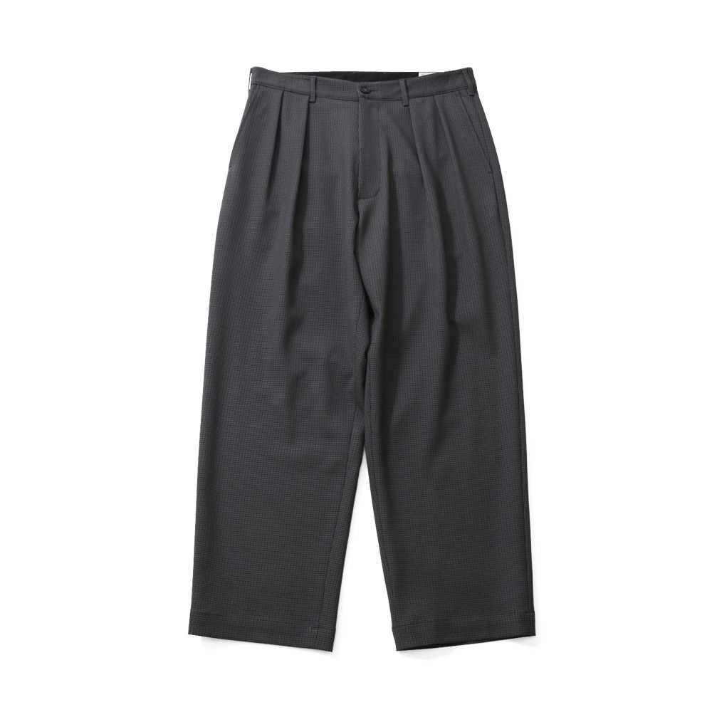 [Horlisun]  20FW Corinth Houndtooth Wide Loose Pants Charcoal Gray