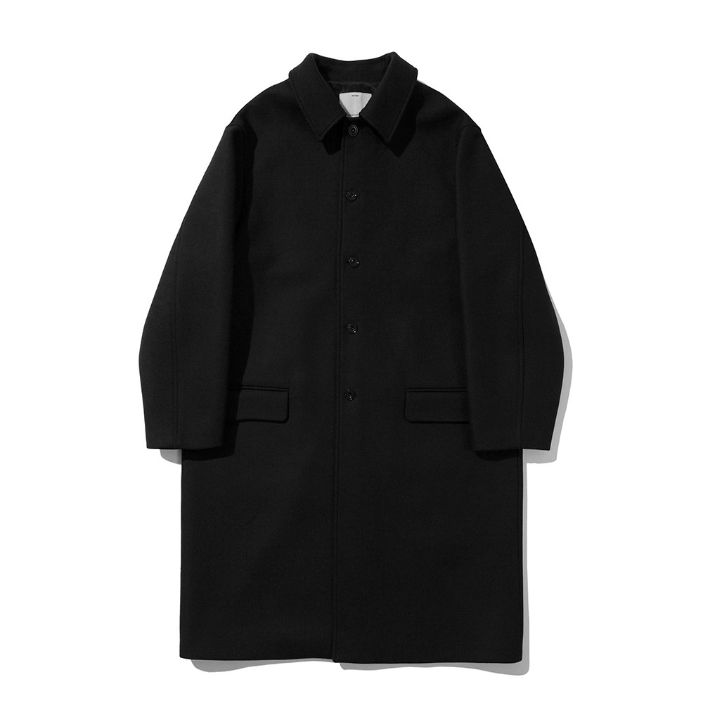[Pottery]  Melton Wool Mac Coat Black