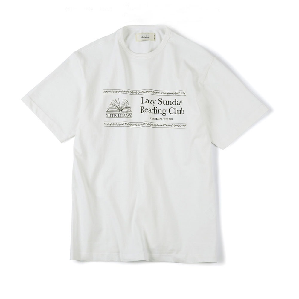 [Shirter]  Ls Reading Club T-Shirt White
