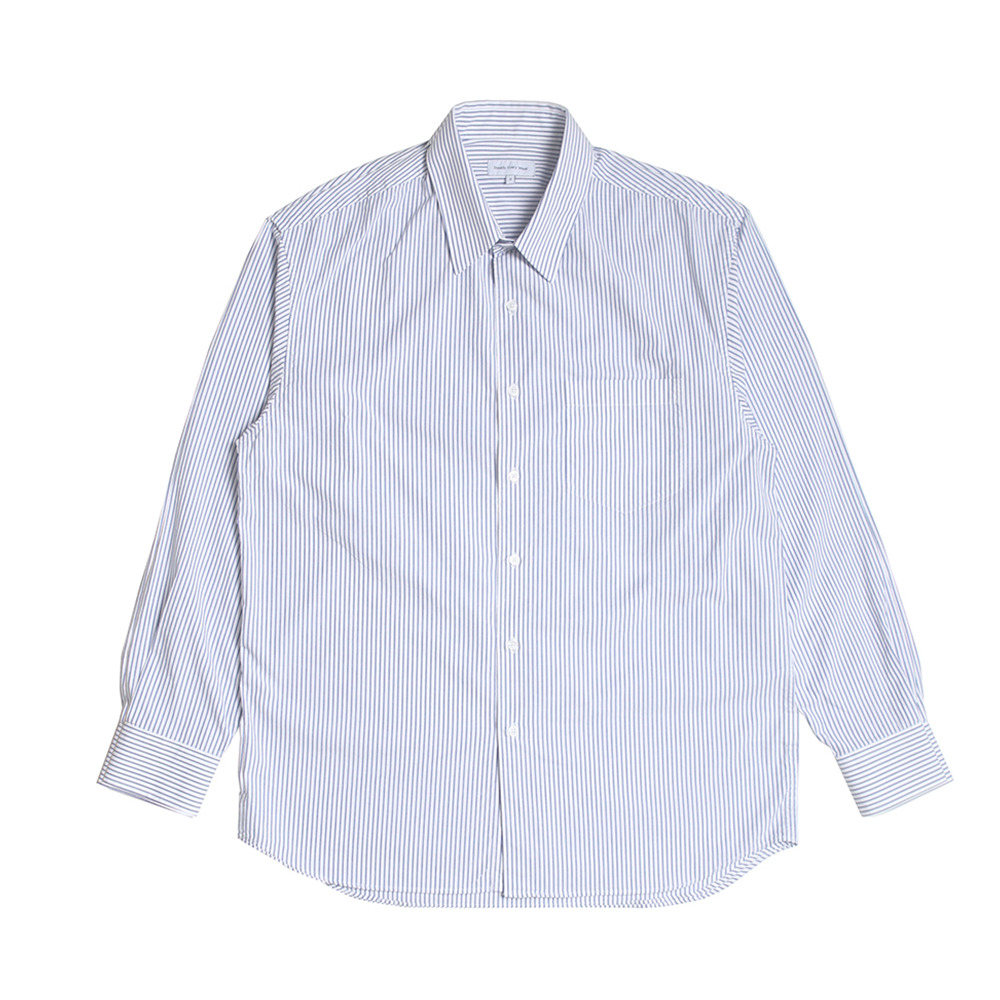 [Steady Every Wear]  Relaxed Daily Shirts Blue Stripe