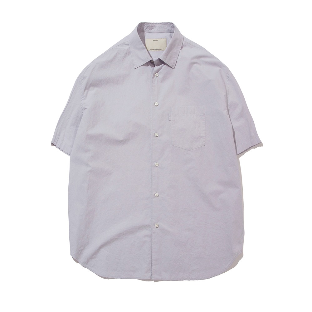 [Pottery]  Short Sleeve Comfort Shirt Linen Flower  