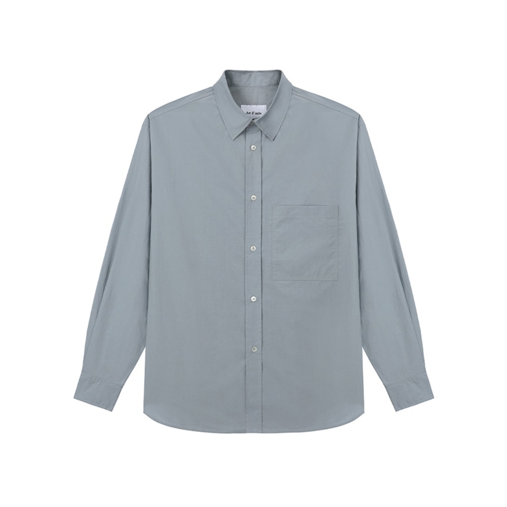 [Art if acts]  New Solid Pocket Shirt Cool Grey