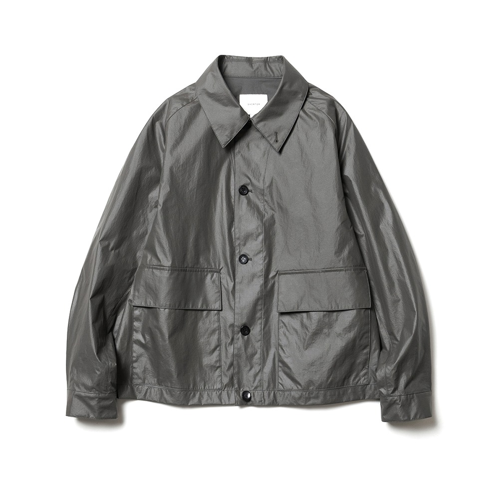 [Shirter]  Coated Nylon Jacket Brown