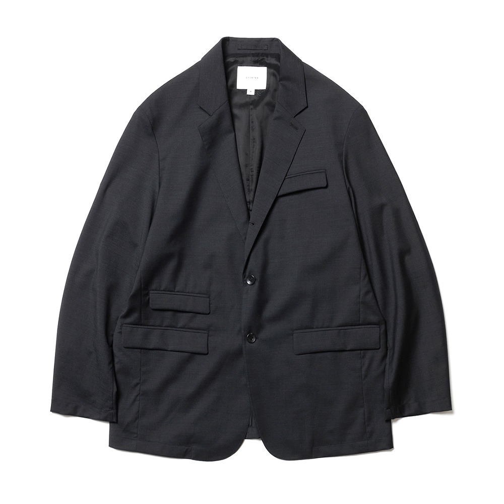 [Shirter]  100 Super Light Wool Business Jacket Black