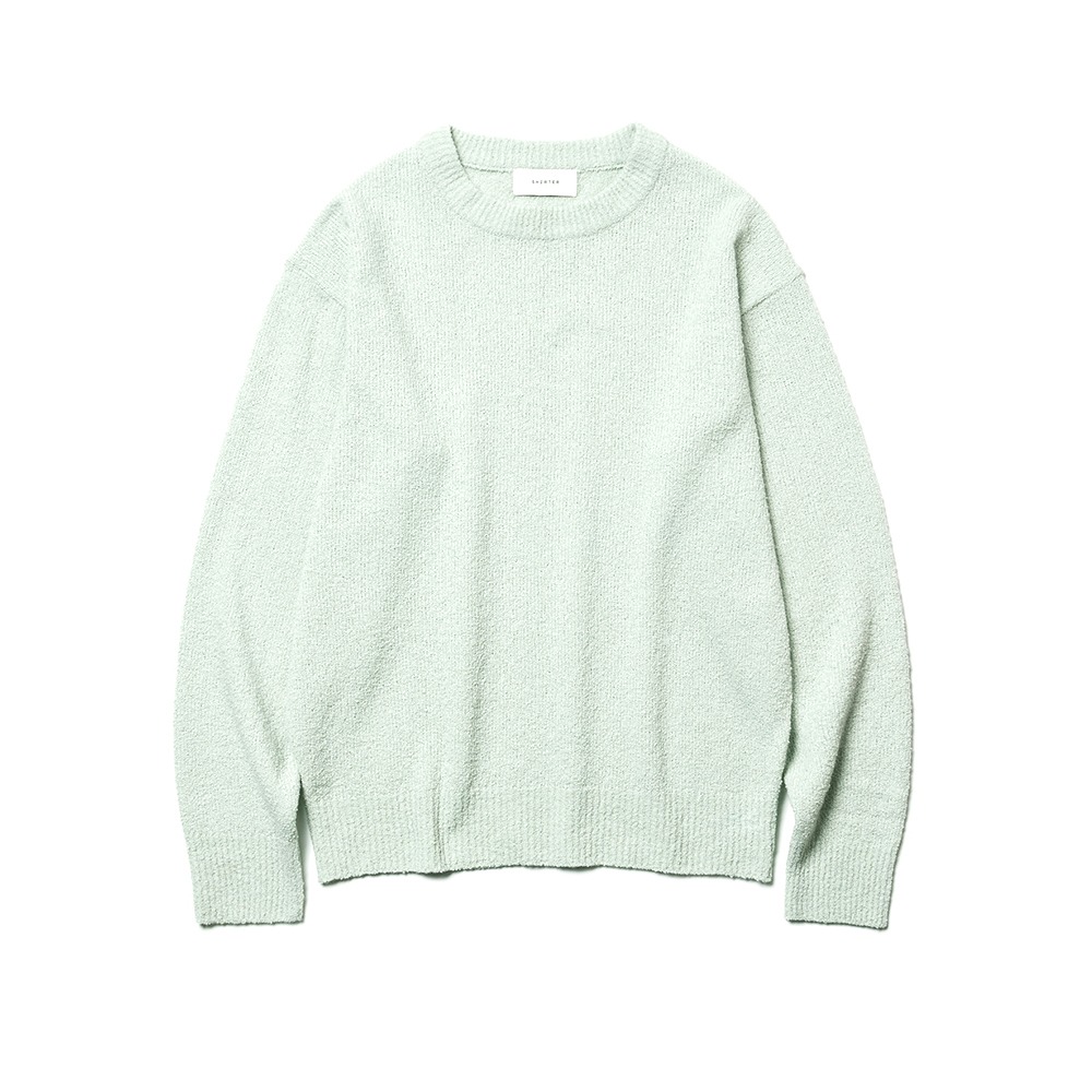 [Shirter]  Boucle Crewneck Knit Light Green