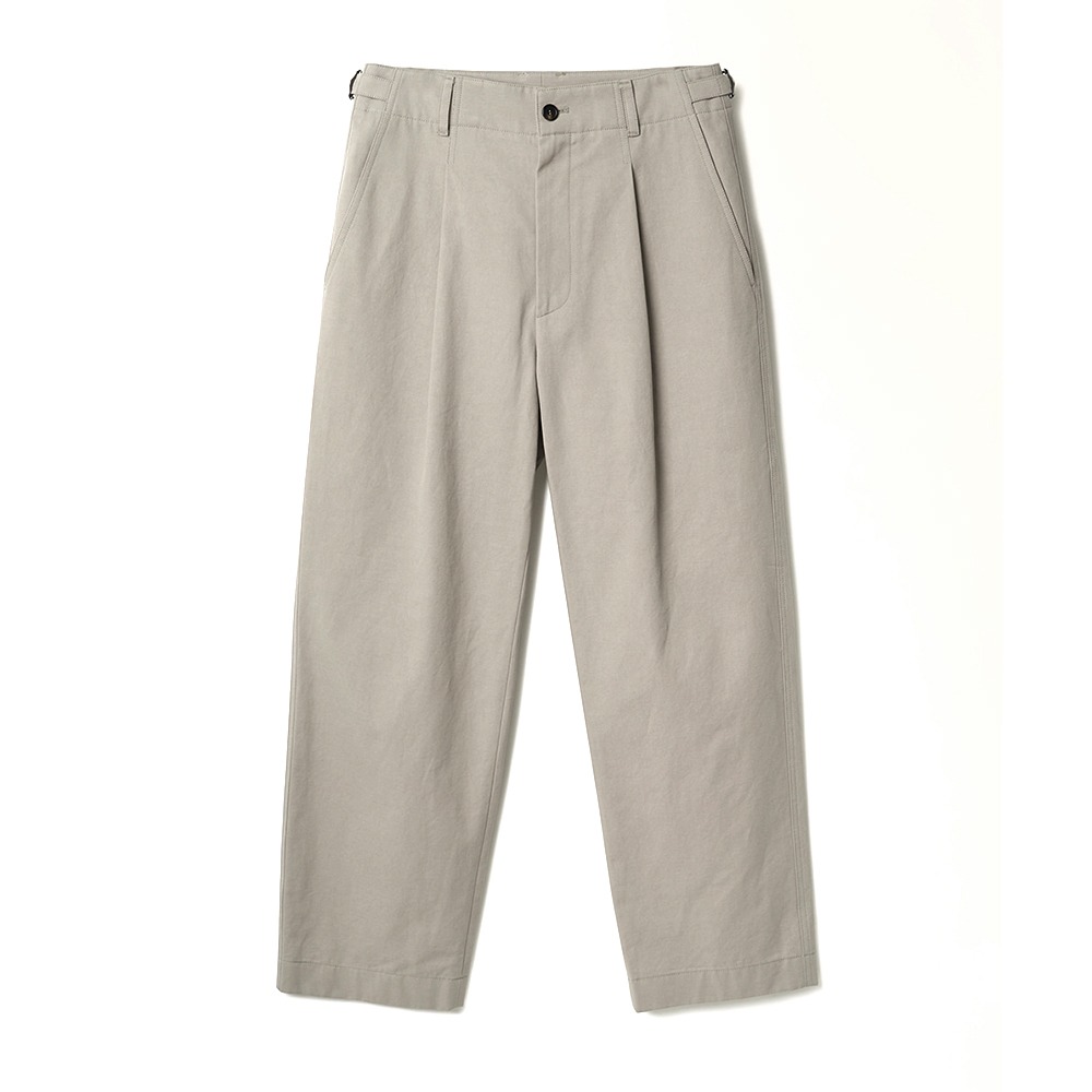[INTHERAW]  Structured Chino Pants Frost Grey