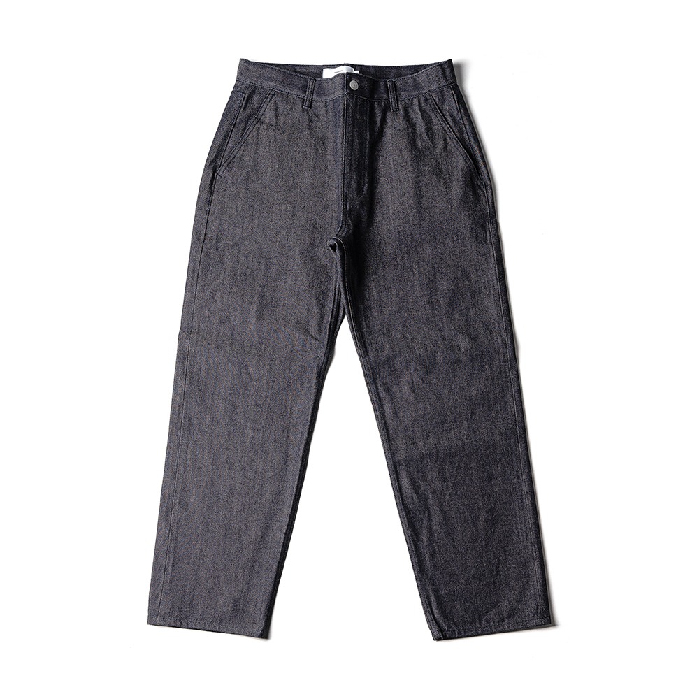 [Ourselves]  Organic Cotton Relaxed Denim Pants Non Wash