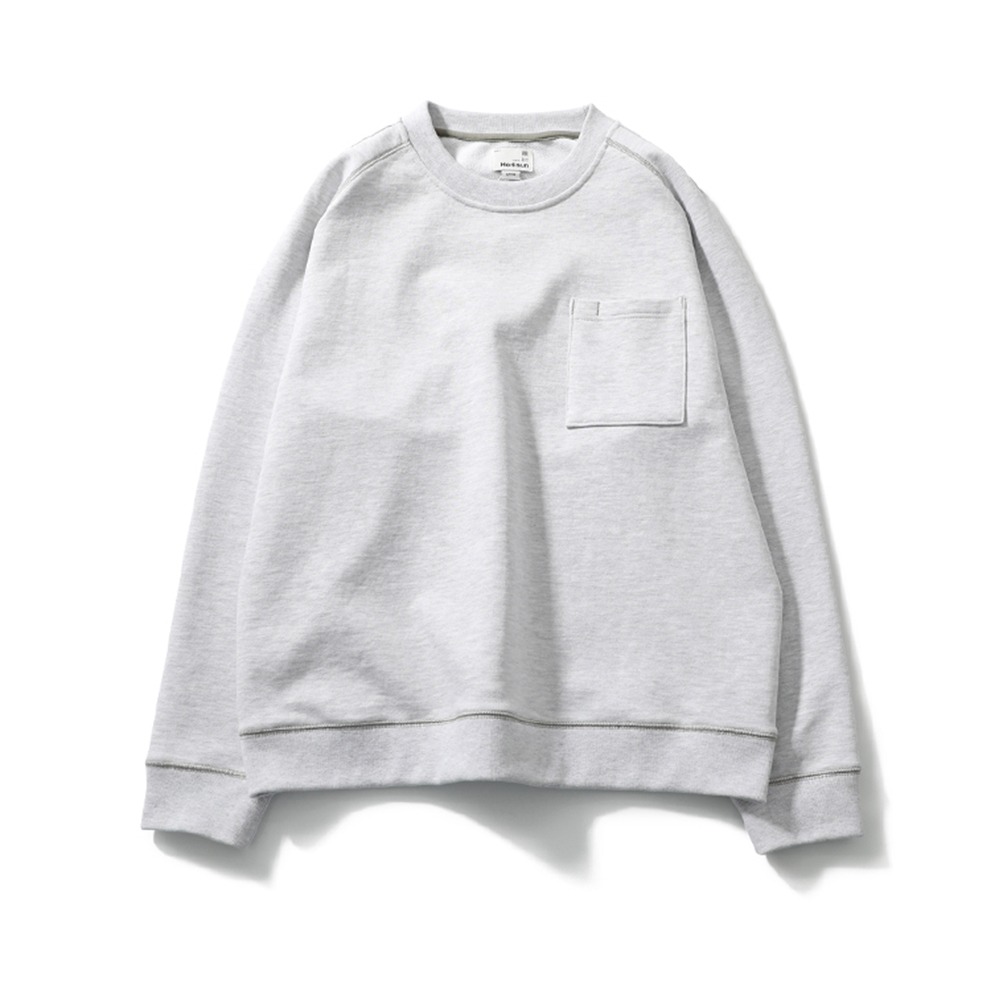 [Horlisun]  23SS Sugarpine Raglan Sweatshirt Melange Grey   ~3/31 &#039;회원 5% 할인쿠폰&#039; 발행중 