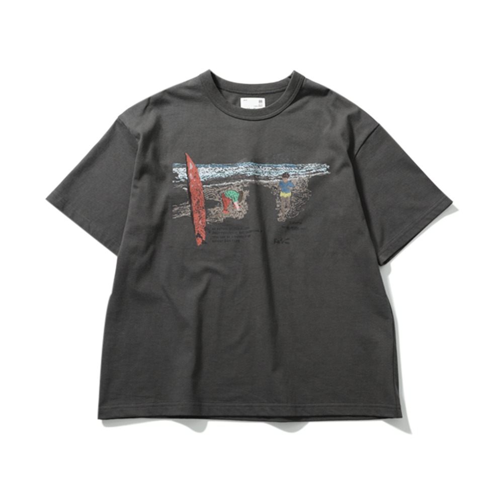 [Horlisun]  23 B.S.C Graphic T-Shirts Ipanema Charcoal