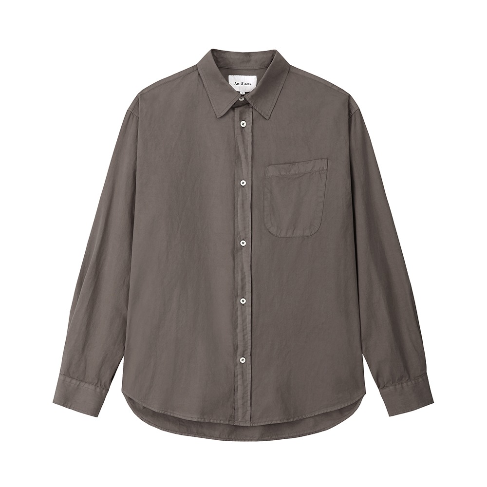 [Art if acts] Padre Garment Dyed Shirt Brown