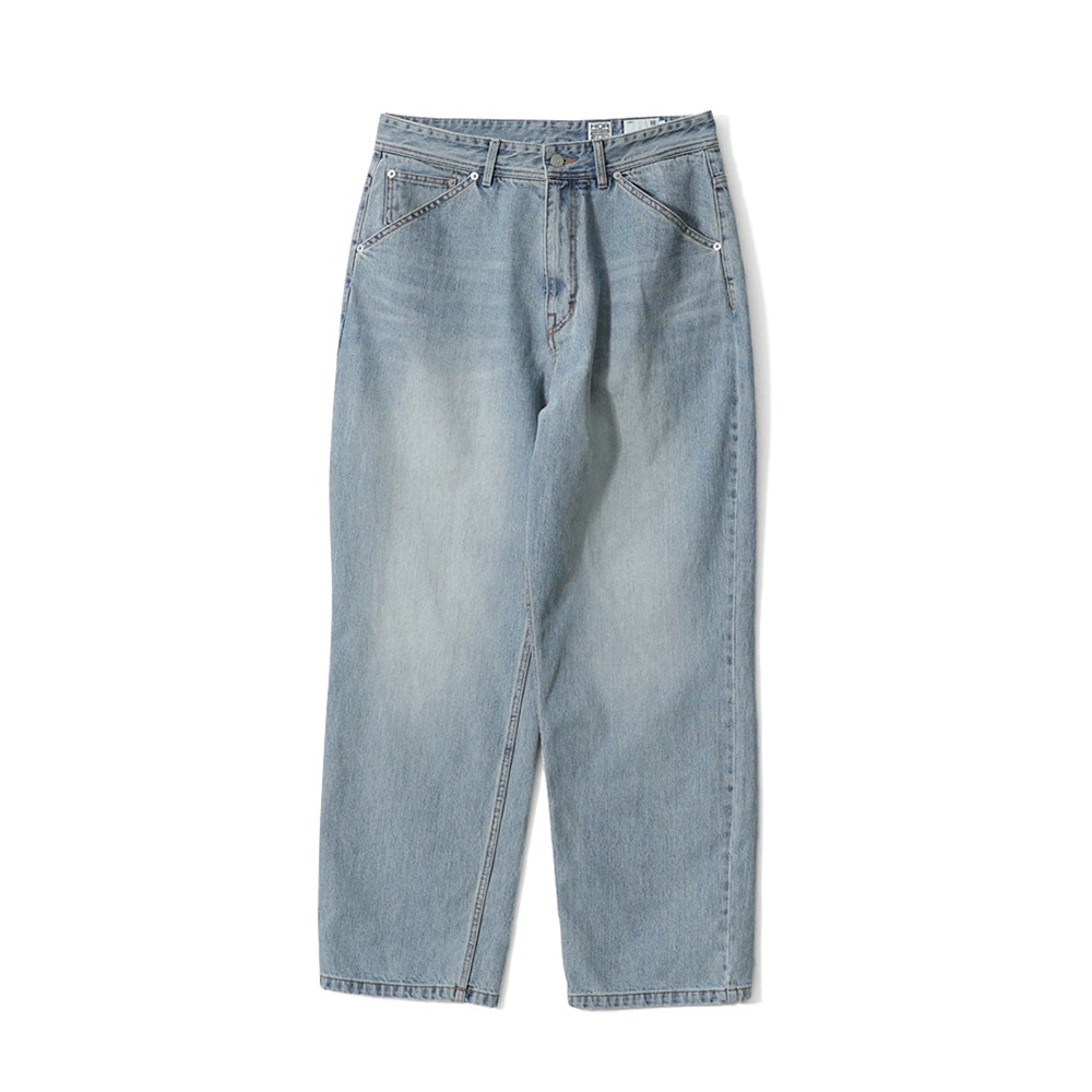 [Horlisun]  23FW Blueborn Tapered 5 Pocket Denim Pants Light Blue