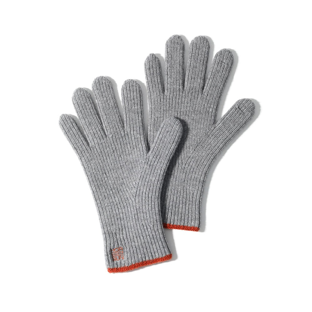 [Horlisun]  23FW Bless Wool Finger Gloves Grey Melange