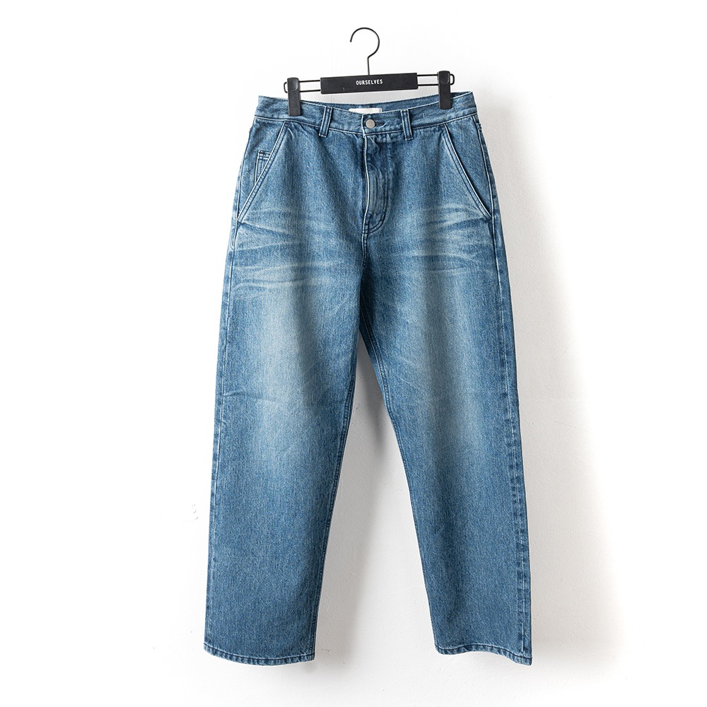[Ourselves]  24SS Organic Cotton Relaxed Denim Pants Washed Blue