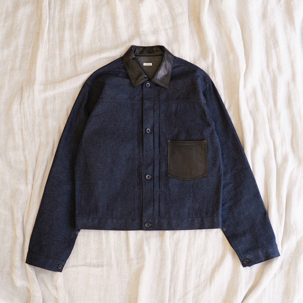 [Bonrrow]  24SS Leather Selvedge XX Jacket
