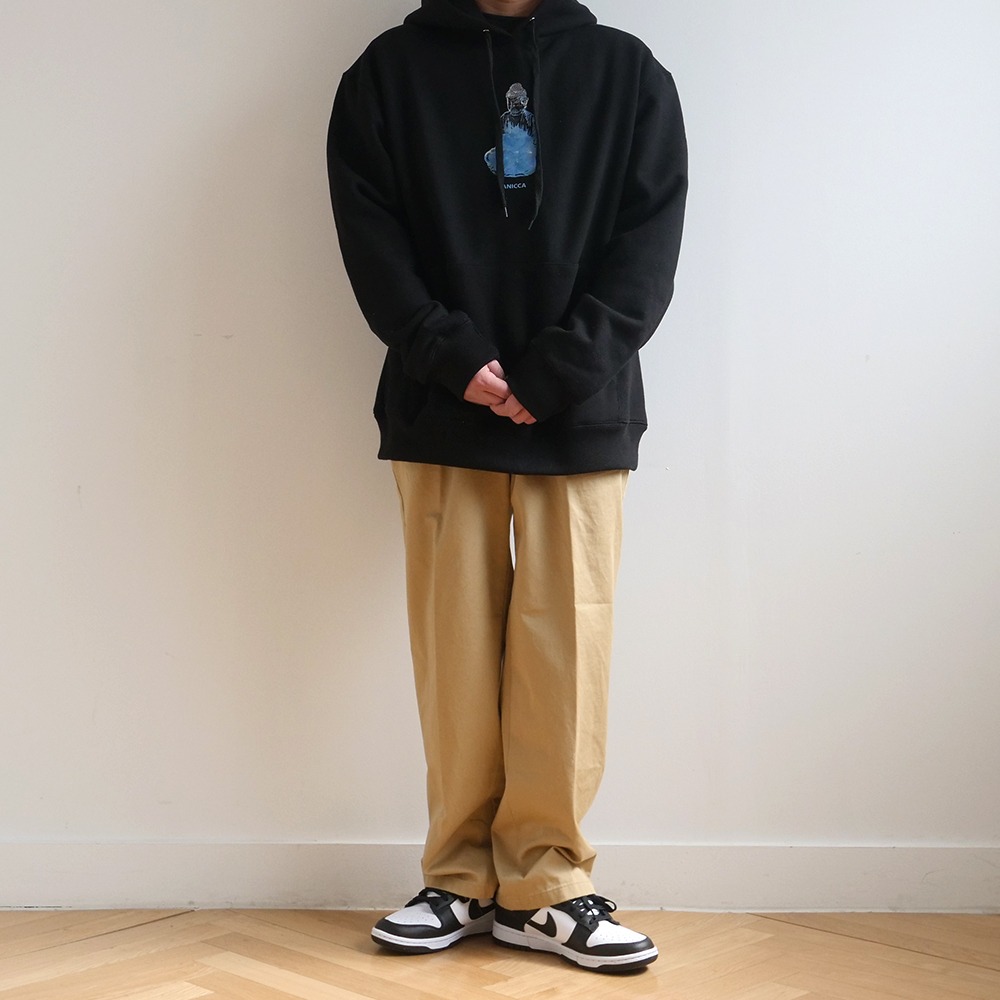 [Youngwall Junction]  Water Buddha Hoodie Black