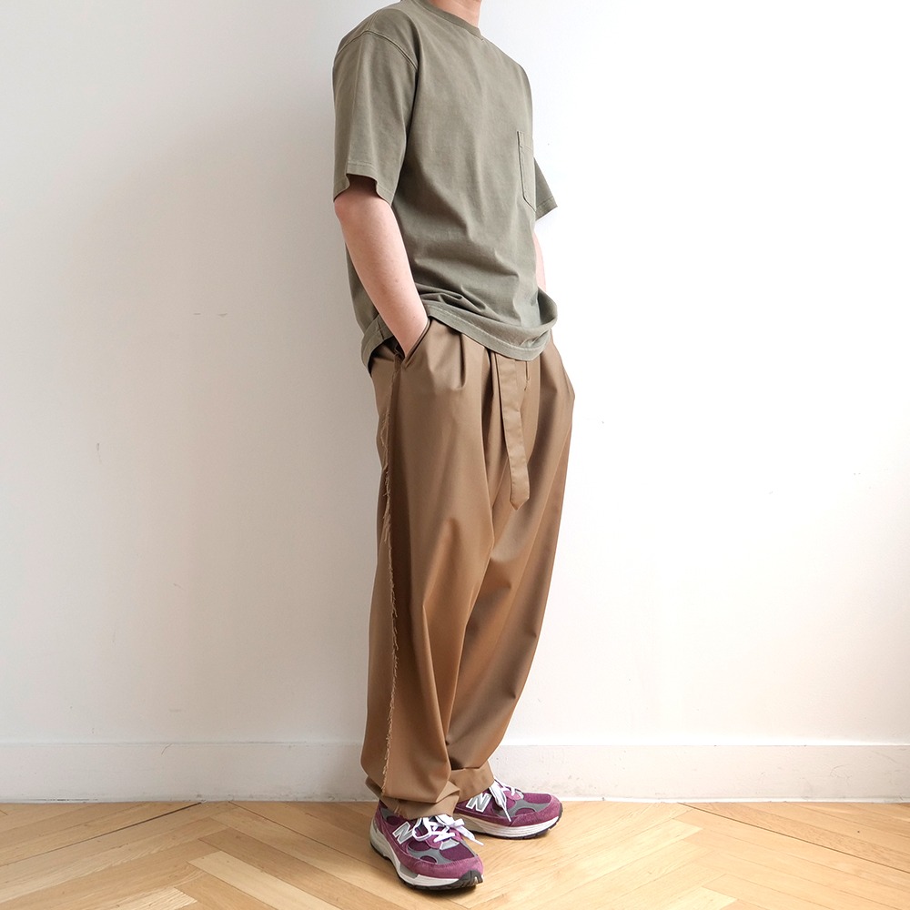 [Art if acts]  One Pocket Garment Dyeing T-Shirts Olive