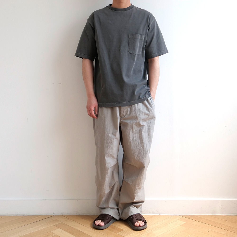 [Art if acts]  One Pocket Garment Dyeing T-Shirts Charcoal