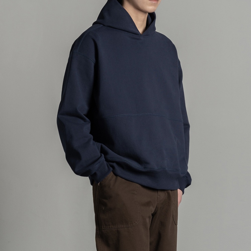 [Rough Side]  22S/S Oversized Hoodie Navy