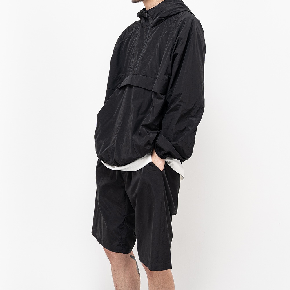 [Ourselves]  Packable Traveller Anorak Black