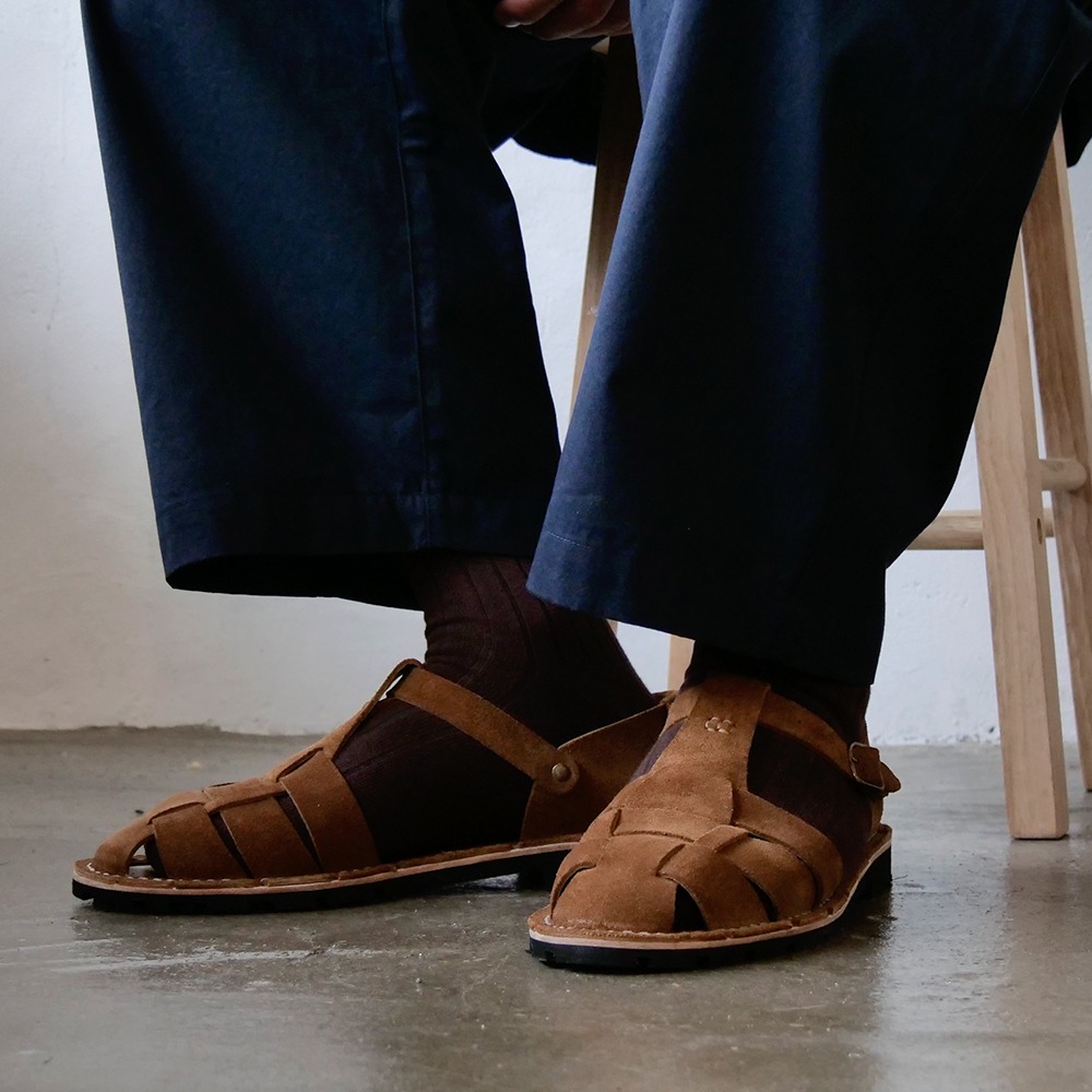 [Steve Mono]  10/01 Artisanal Sandals Suede Calfskin Conac