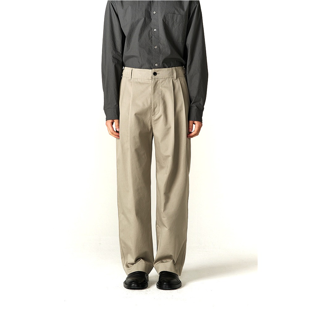 [INTHERAW]  22FW Traveller Chino Pants Olive Grey