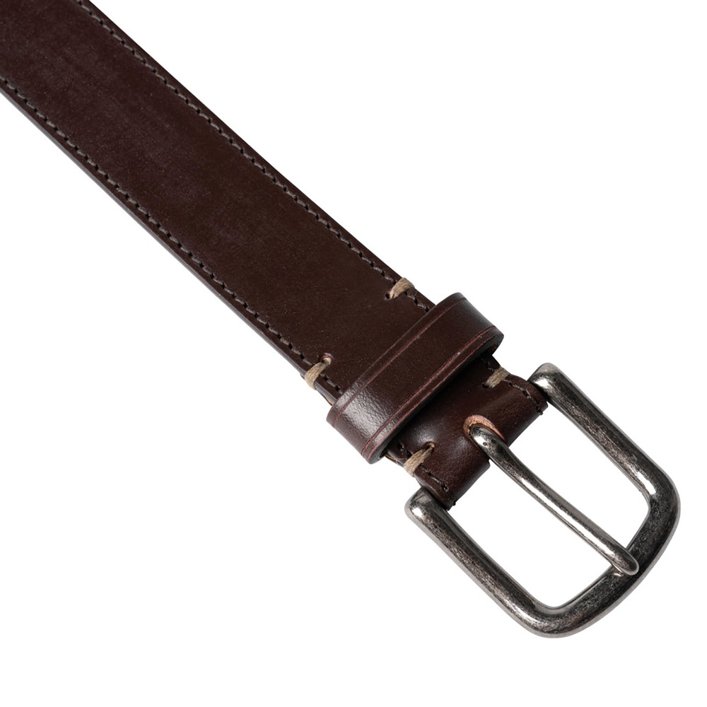 [Rough Side]  23FW Bridle Leather Belt Dark Brown