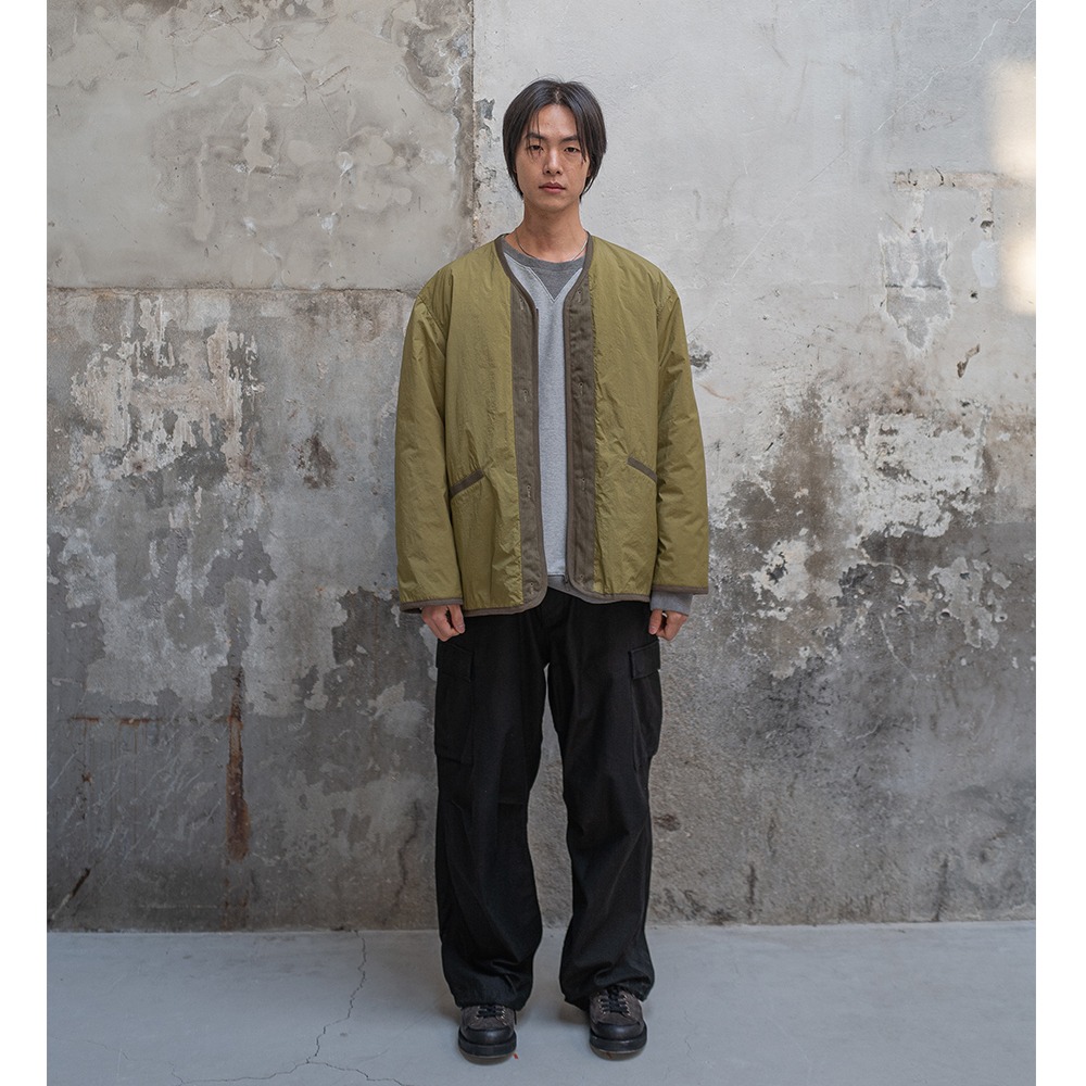 [Ourselves]  24SS Dyed Nylon Linner Jacket Olive