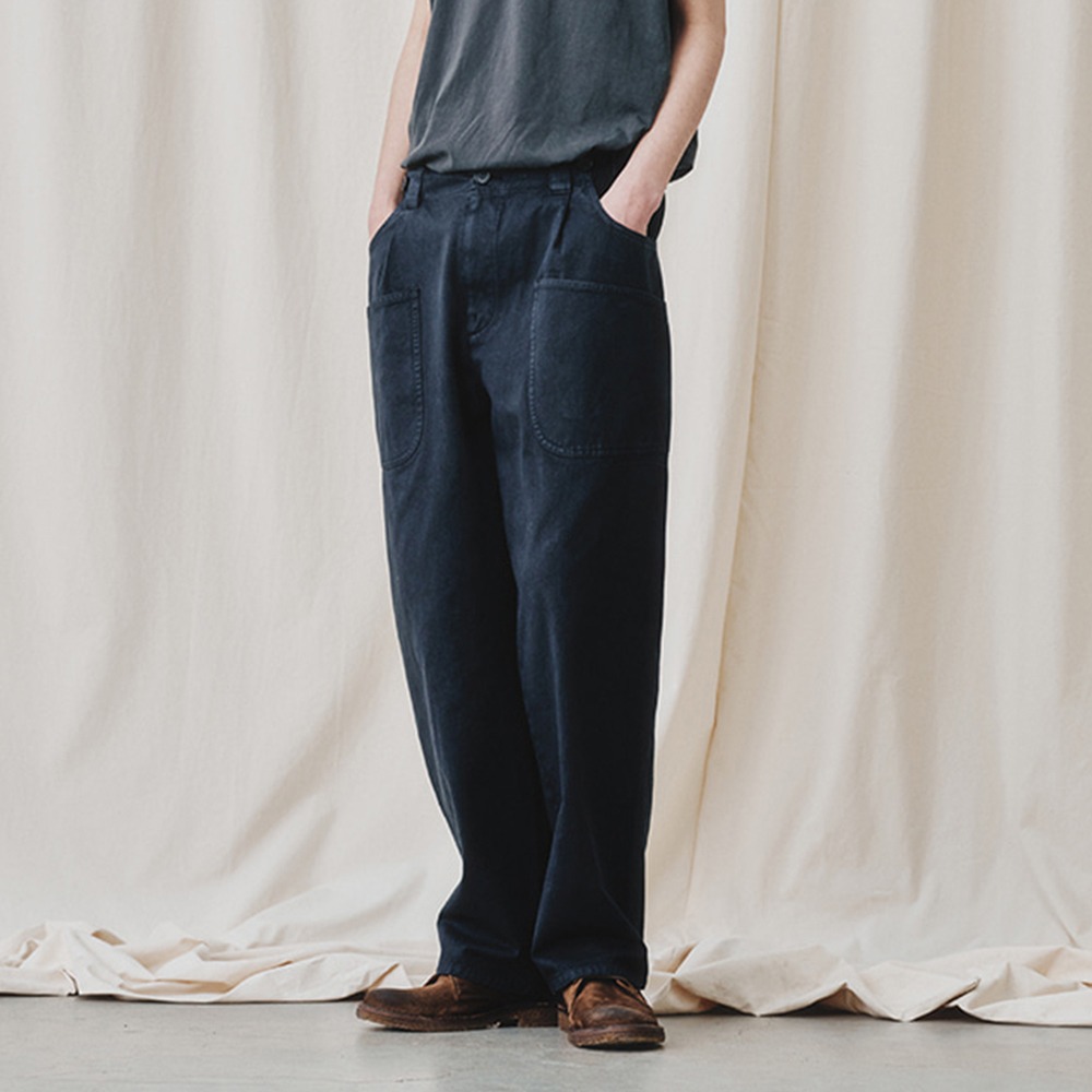 [Art if acts]  24SS French Workwear Pants Used Black
