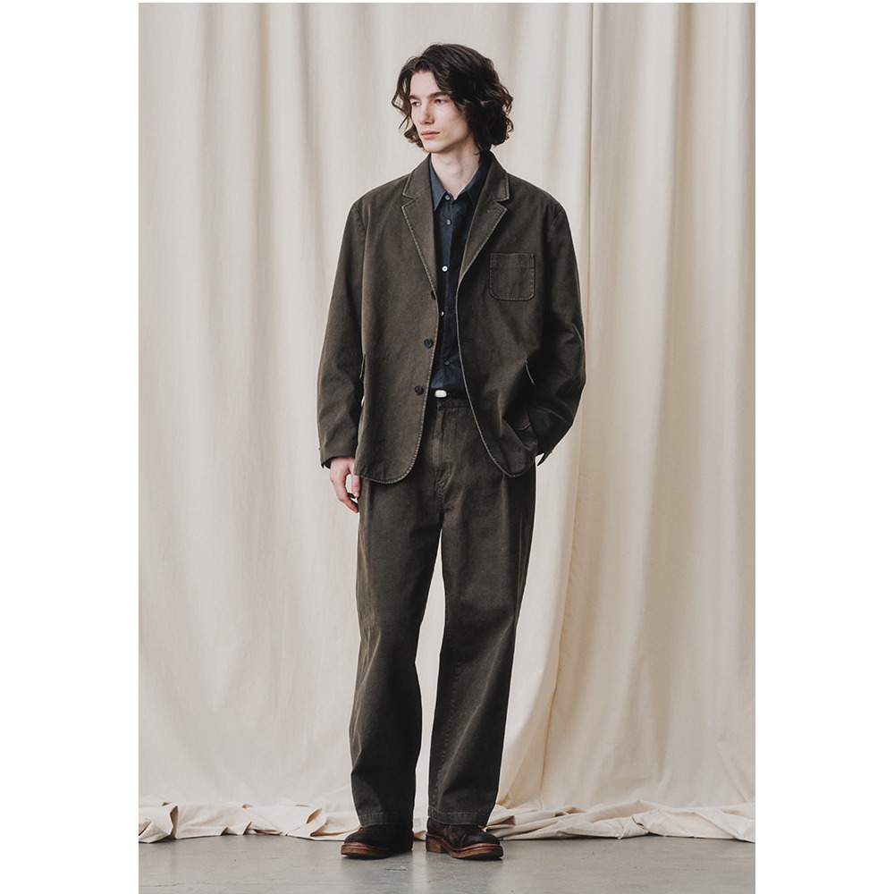 [Art if acts]  24SS One Tuck Chino Pants Olive