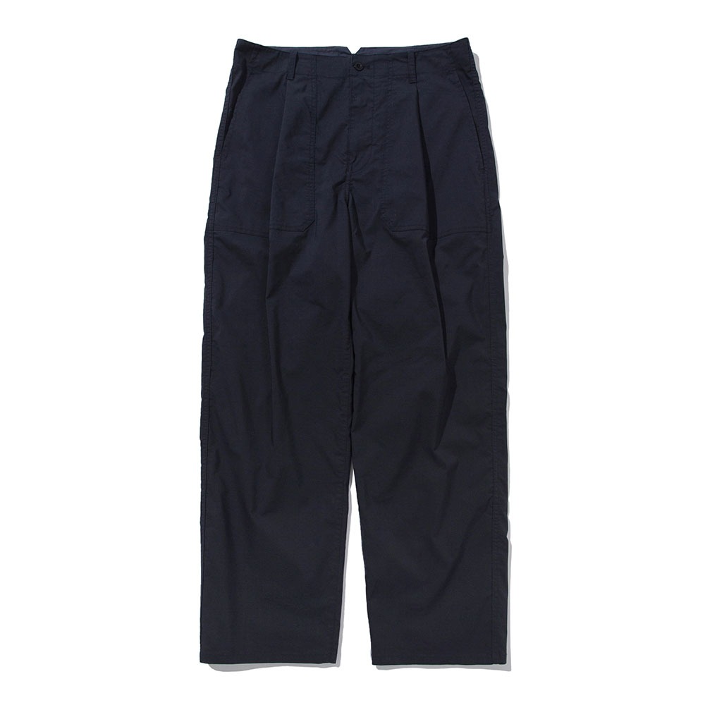 [Pottery]  Washed One Pleated Fatigue Pants Navy  