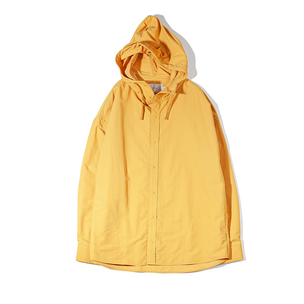 [Ourselves]  Nylon Dyed Comfort Shacket Yellow