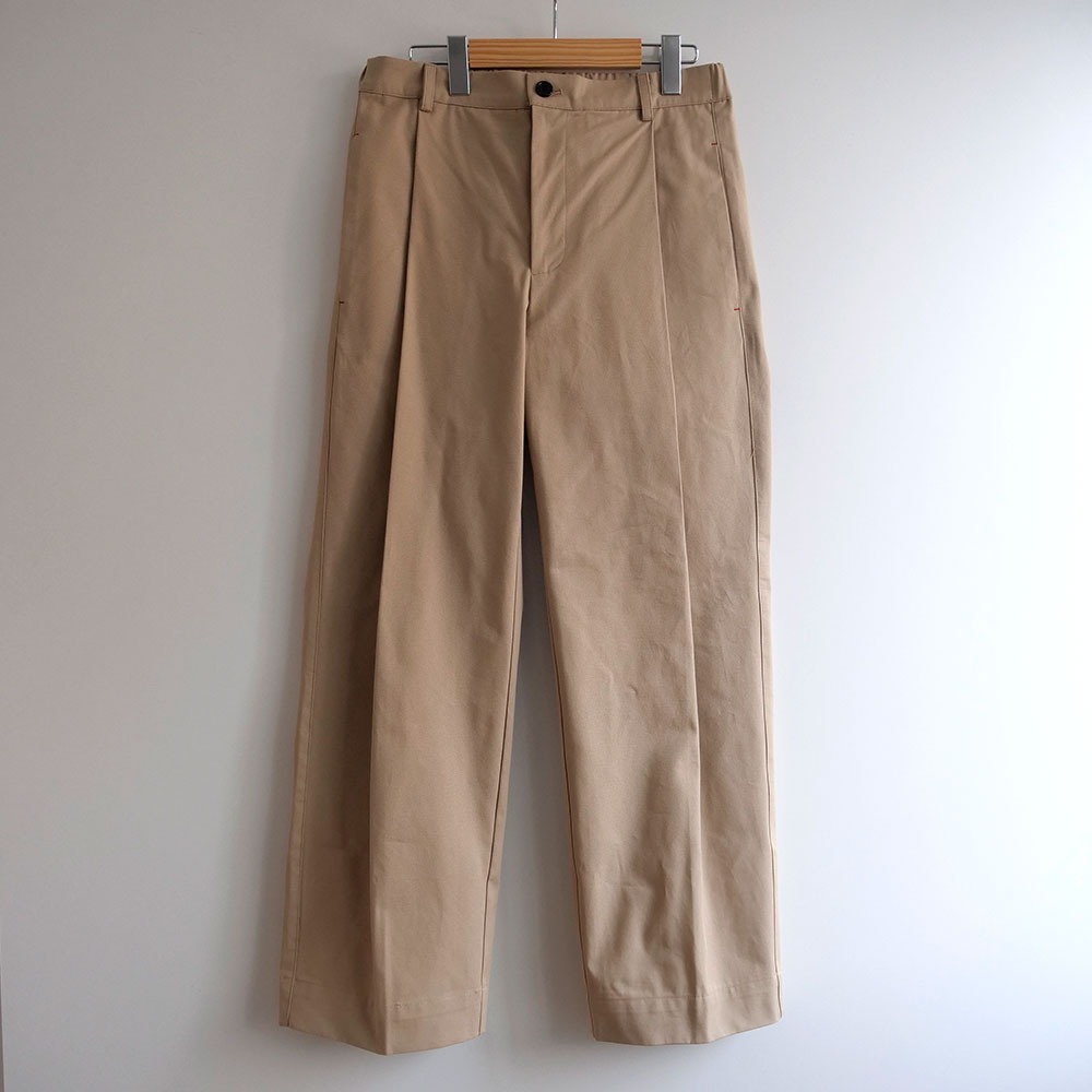 [Bearded Kid]  Cotton Silhouette Pants Beige  