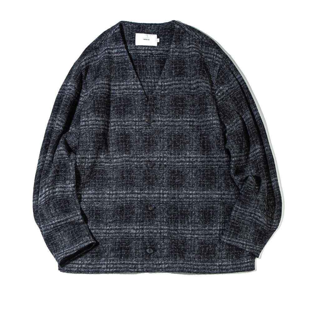 [Ourselves]  Liner Cardigan Check