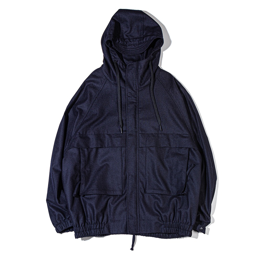 [Ourselves]  Wool Mountain Parka Navy