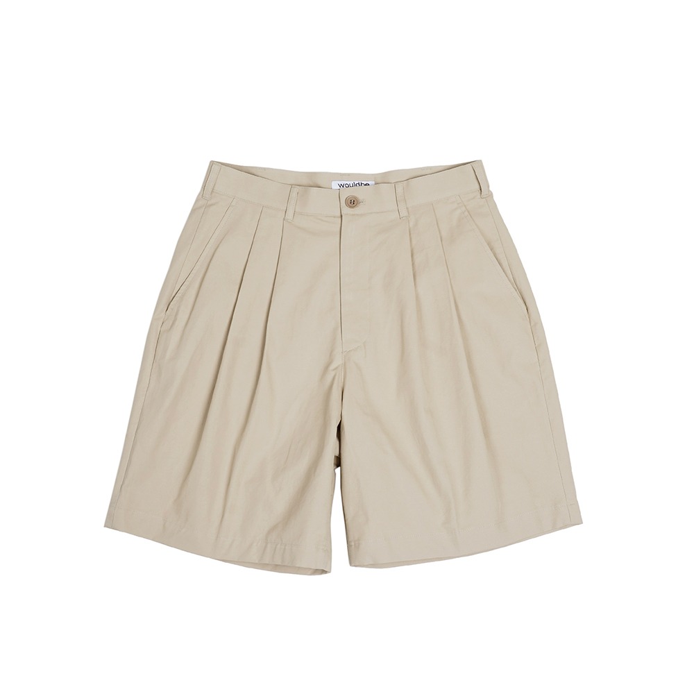 [Would Be]  Relaxed Half Pants Khaki