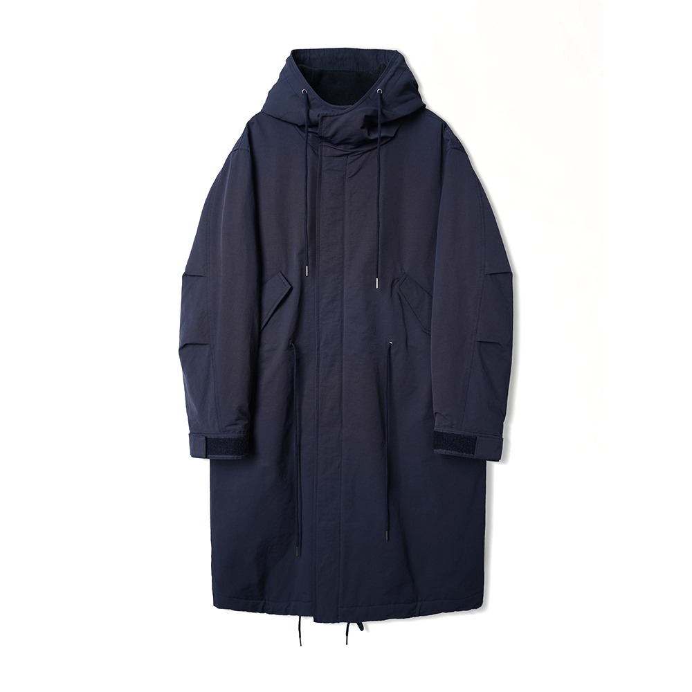 [INTHERAW]  Technical Long Parka Navy