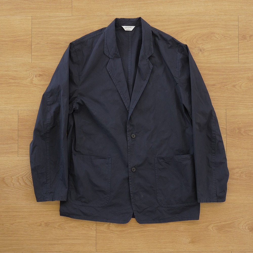 [Still By Hand]  JK01231OS Garment Dye 2B Jacket Navy