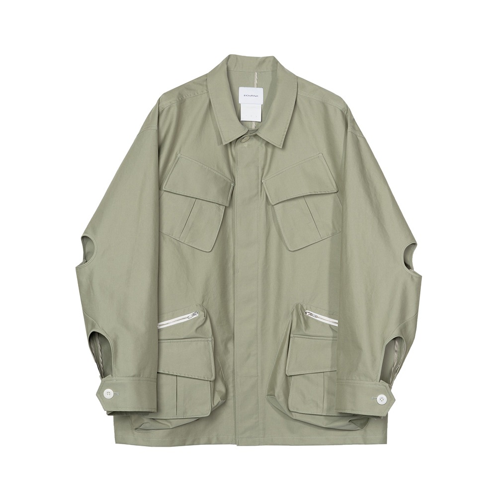 [Raversey]  Fatigue Jacket Khaki(Raversey x Kyuoim)