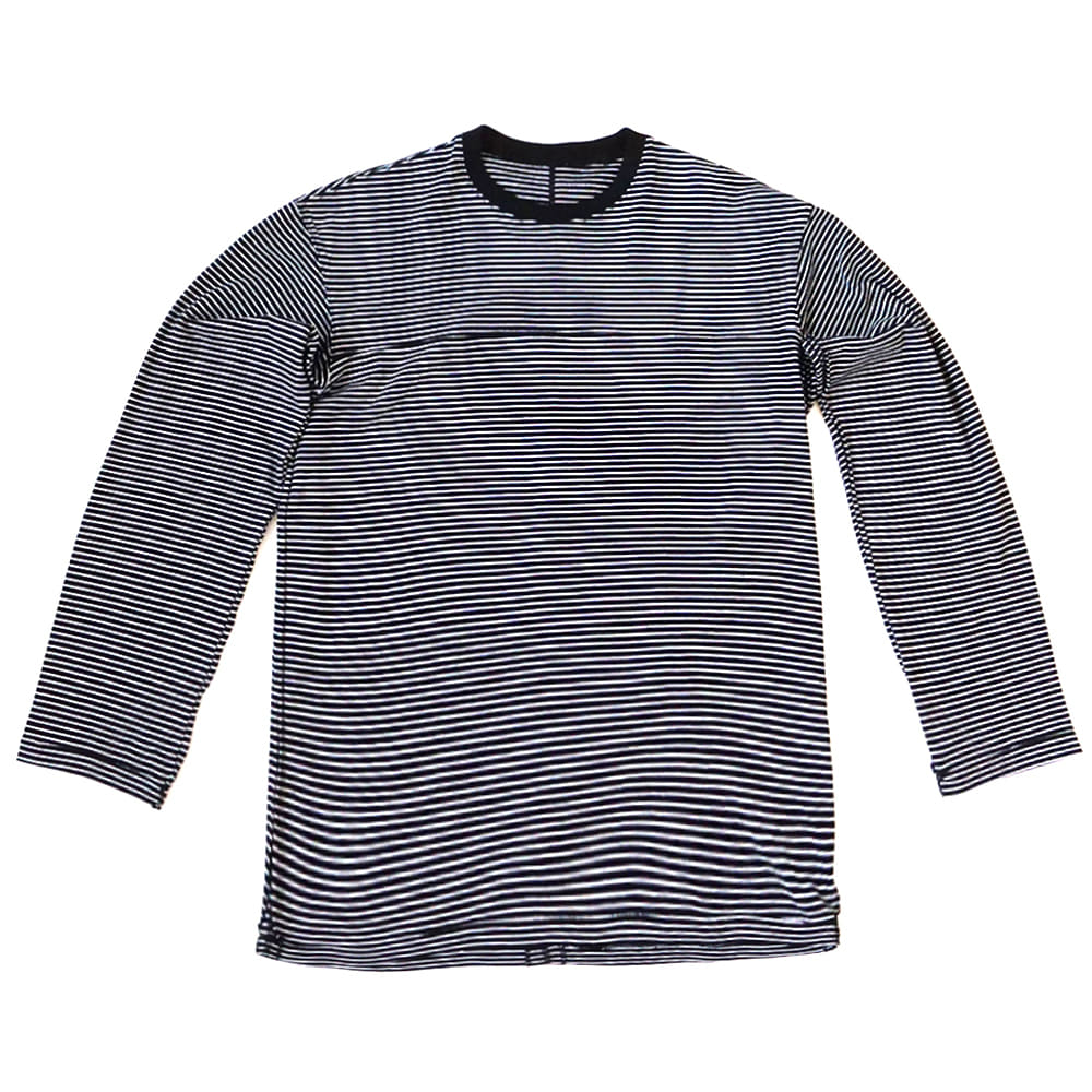 [Gakuro]  Reversible L/S T-Shirt Black Stripe   30% Season Off 
