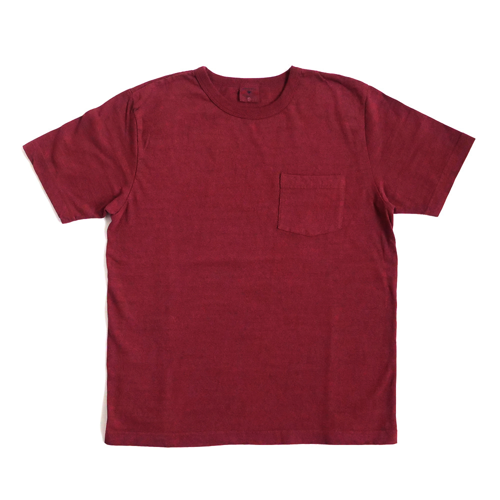 [Oriental United]  Loopwheel T-Shirt Burgundy  