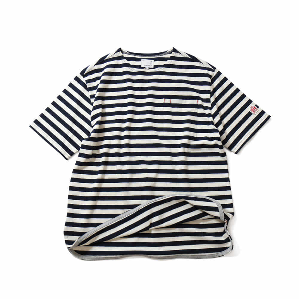 [Horlisun]  20SS Union Short Sleeve Pocket T-Shirts SU seasonal Navy Cream
