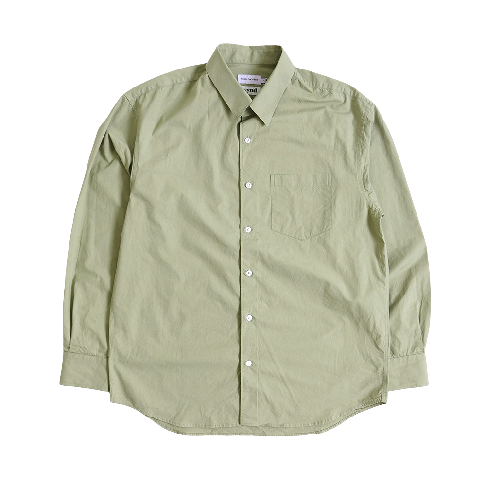 [Steady Every Wear]  Relaxed Daily Shirts Light Green   [Exclusive Color] 