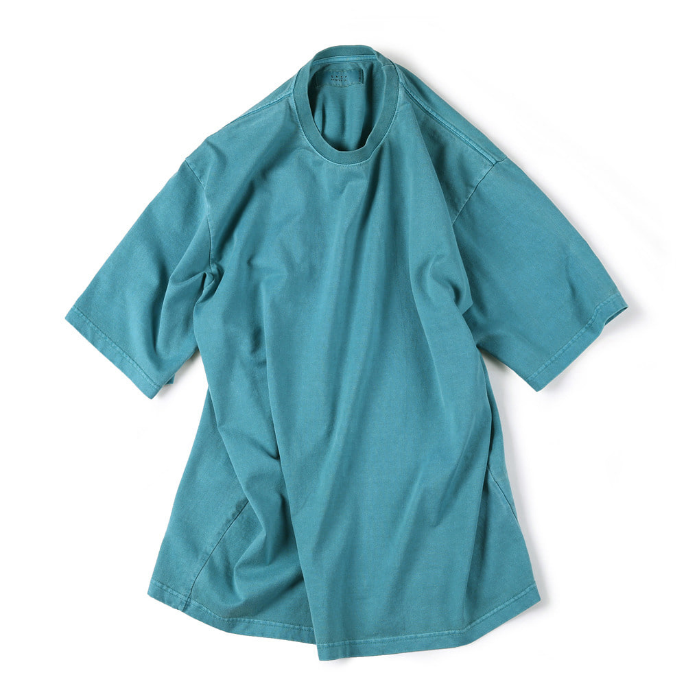 [Shirter]  Garments Dyed T-Shirts Blue Green   30% Season Off 