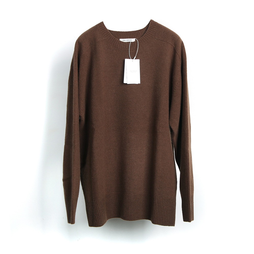 [Fall Break]  Cashmered Dumble Sweater Brown