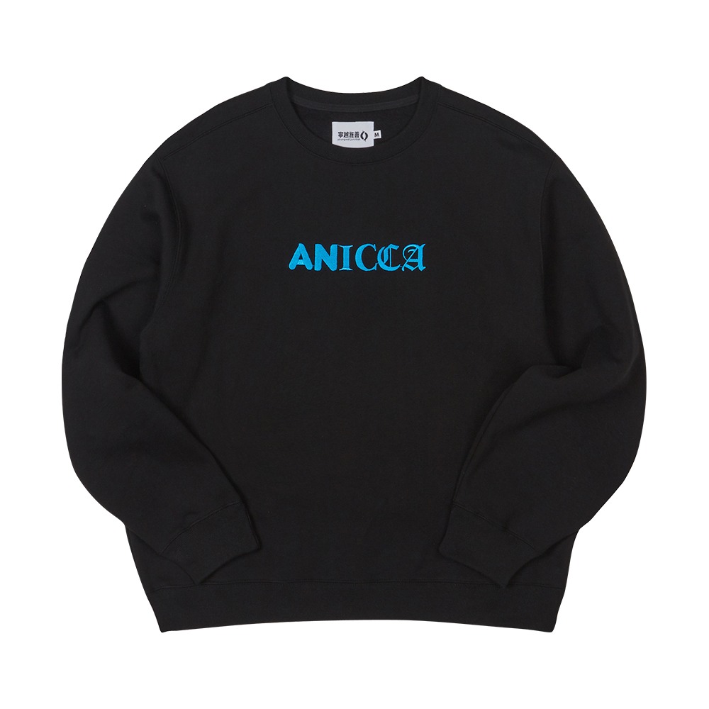 [Youngwall Junction]  3Type Anicca Crewneck Black