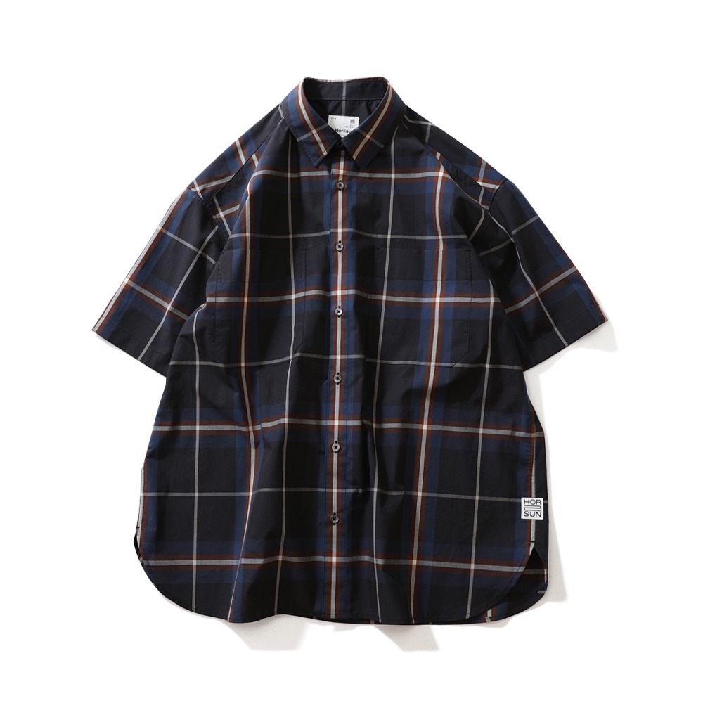 [Horlisun]  21SS Ophir Multi Stripe Short Sleeve Shirts Black