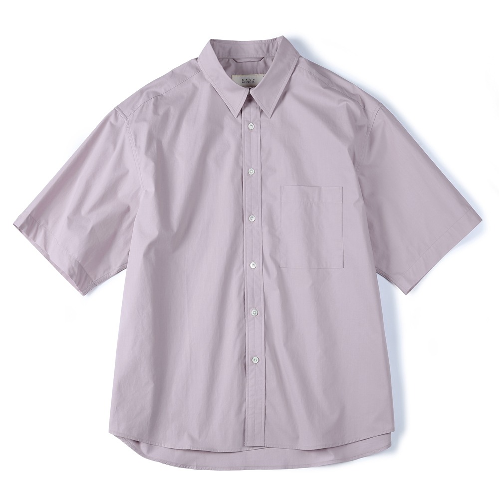 [Shirter]  Loosed Half Shirt Lavender
