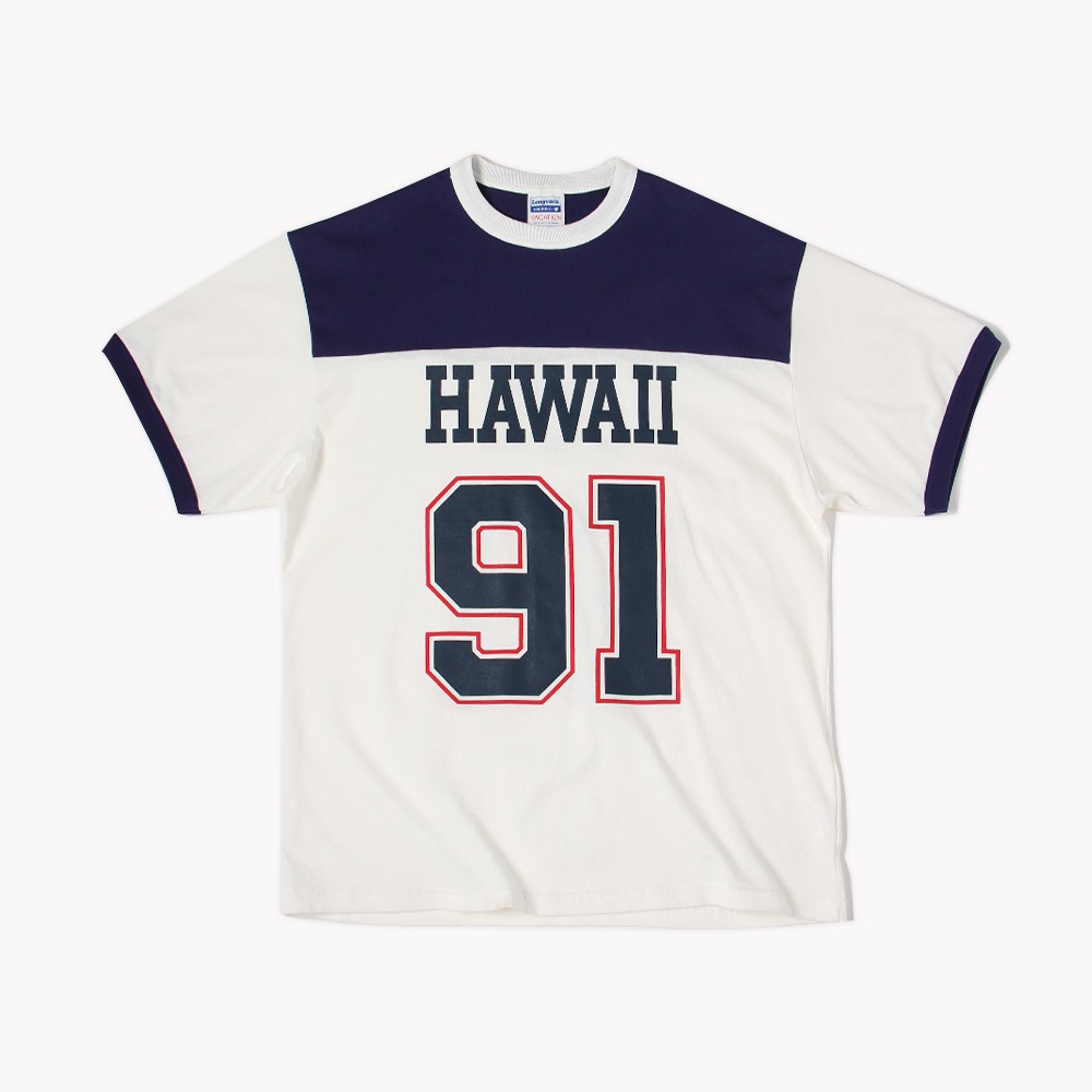 [Long Vacation]  Hawaiian Ringer T-Shirt Hawaii 91